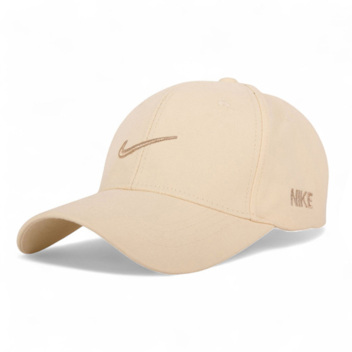 Бейсболка Liss Nike КЛЮЧКА бік напис бежевий/золото