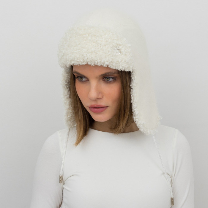 Шапка Vilss INVERNO Angora Ram Vilss Limited silver milk/white (молоко/білий)