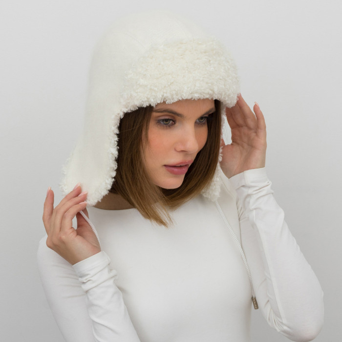 Шапка Vilss INVERNO Angora Ram Vilss Limited silver milk/white (молоко/білий)