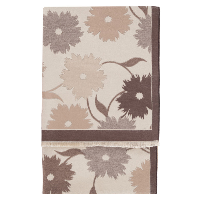 Палантин ВОЛОШКИ молоко/мокко