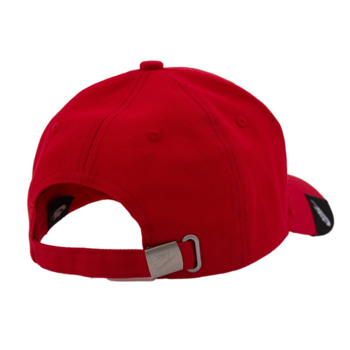 Бейсболка Liss NIKE козирок 2 трикутника червоний