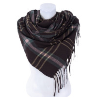 Палантин НІКОЛЬ клітинка шоколад