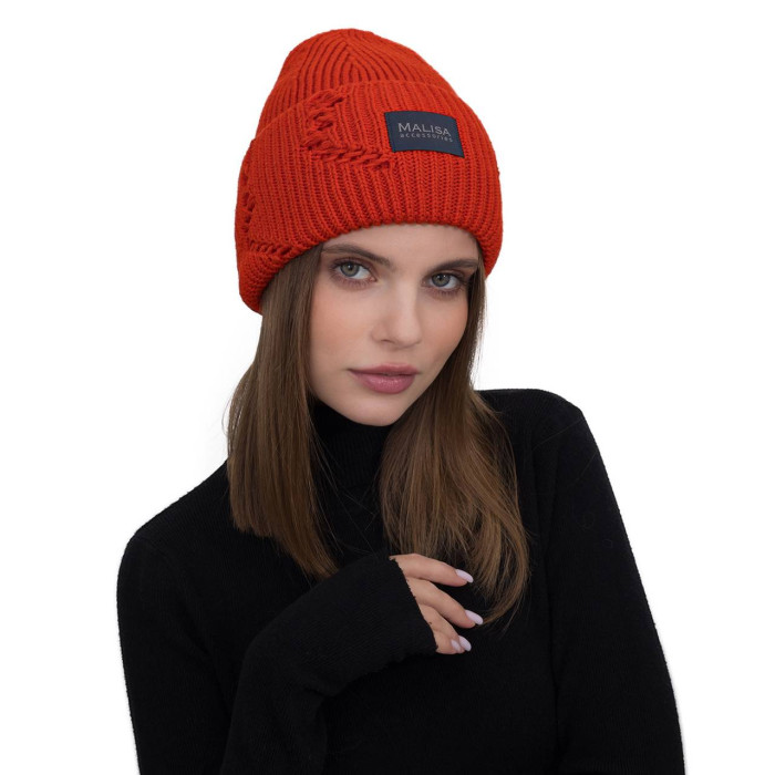 Шапка Malisa БРУНО морквяний