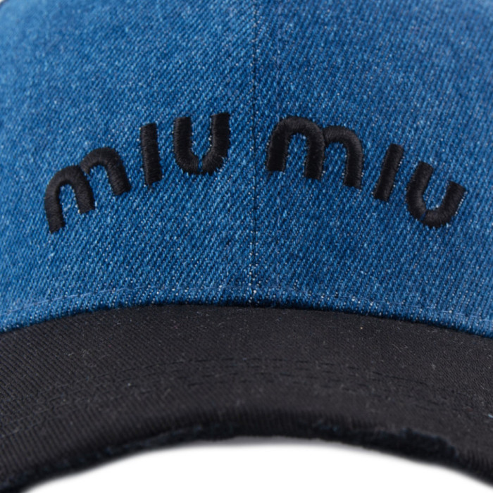 Бейсболка Shag ДЕНІМ комбі MIU MIU т.джинс/чорний