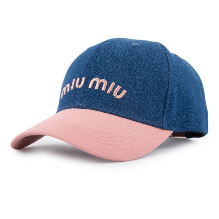 Бейсболка Shag ДЕНІМ комбі MIU MIU т.джинс/роуз