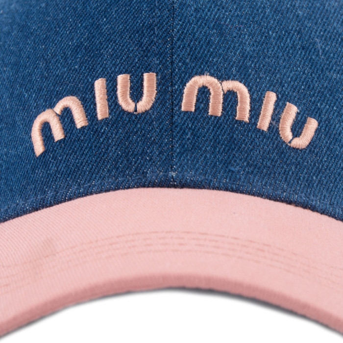 Бейсболка Shag ДЕНІМ комбі MIU MIU т.джинс/роуз