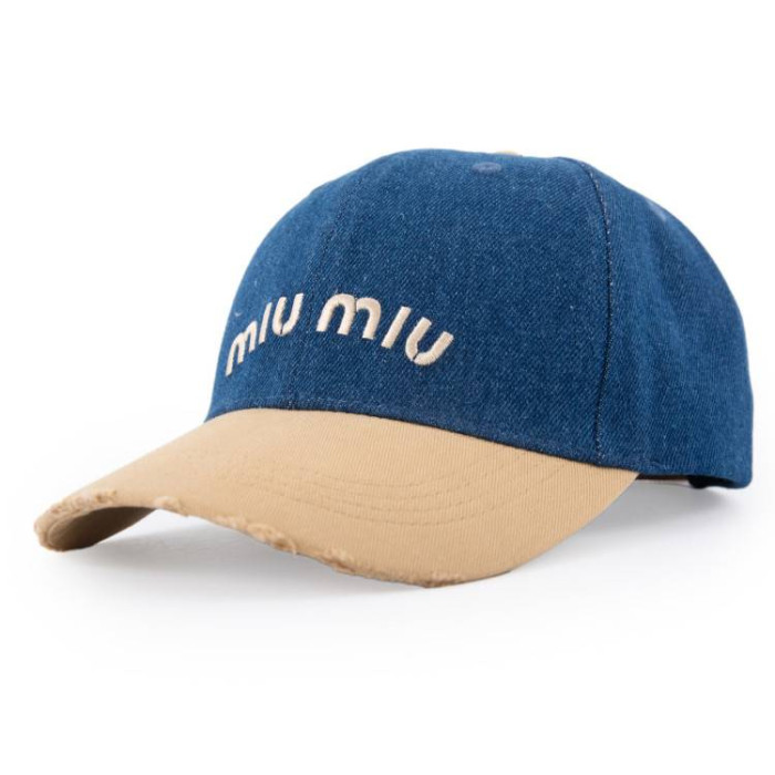 Бейсболка Shag ДЕНІМ комбі MIU MIU т.джинс/бежевий