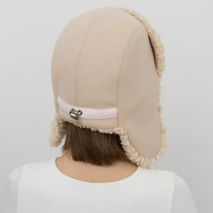 Шапка Vilss INVERNO Cashmere Ram linen/l.beige (льон/св.беж)