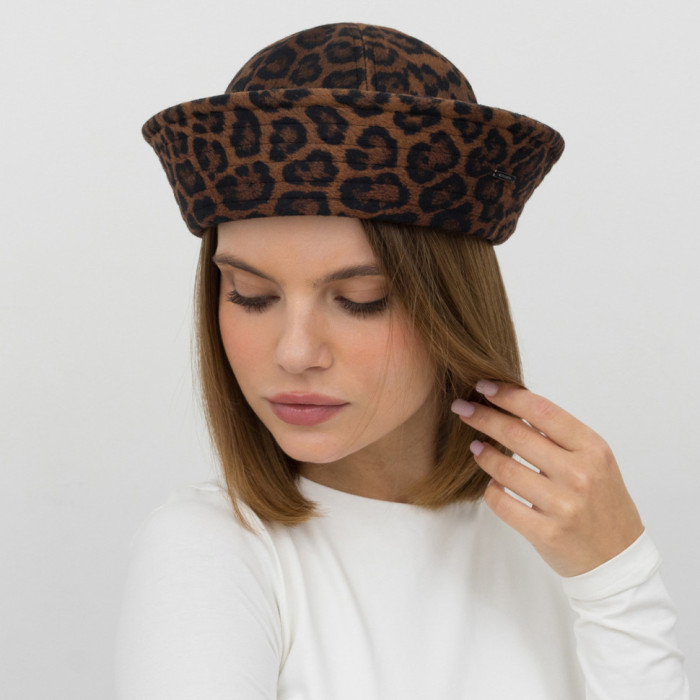 Капелюх Vilss cashemir SAILOR COLLARE 2 Vilss Limited bl.nickel Leopard (леопард коричн.) 56-57