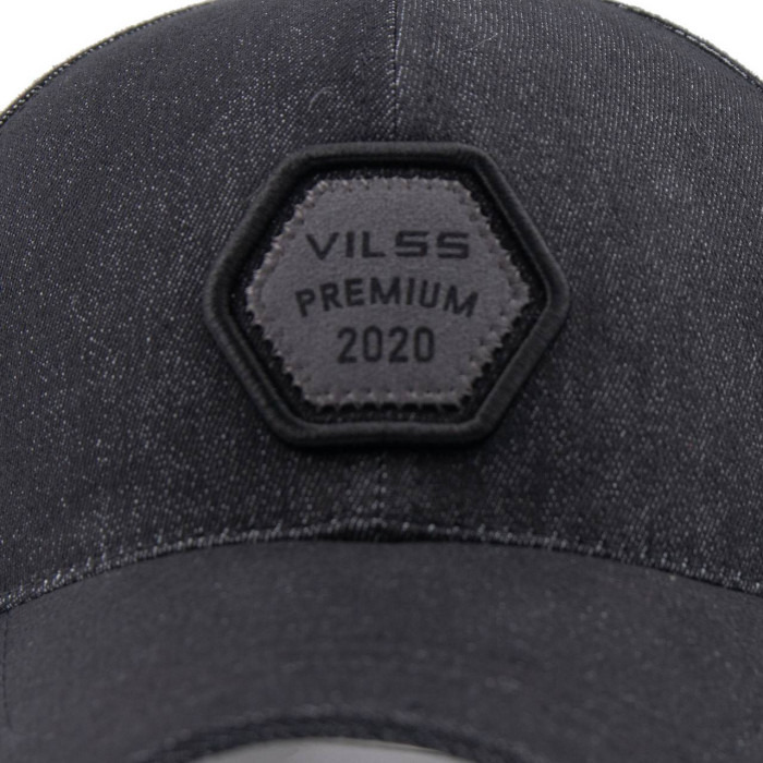 Бейсболка Vilss shevron denim B.JORDAN 386-v80/13 black (чорна) 59-60