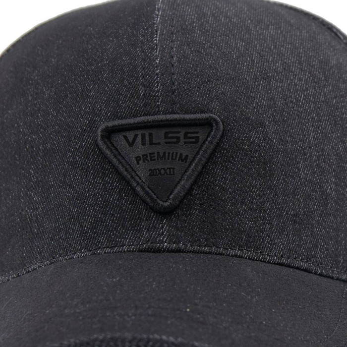 Бейсболка Vilss shevron denim B.JORDAN 386-v58/19 black (чорна) 59-60