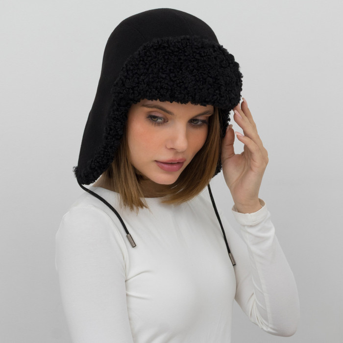 Шапка Vilss INVERNO Cashmere Ram black/black (чорний/чорний)
