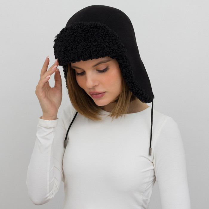 Шапка Vilss INVERNO Cashmere Ram black/black (чорний/чорний)