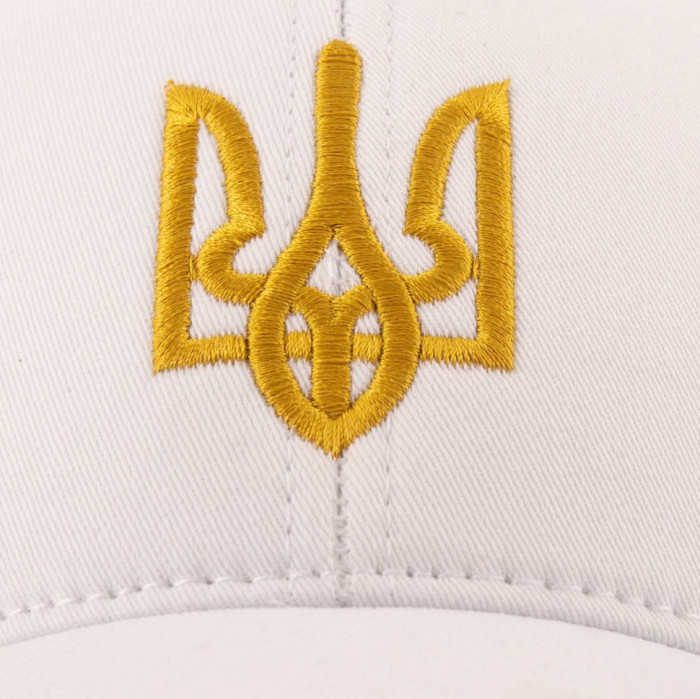 Бейсболка SumWin ГЕРБ білий/золото