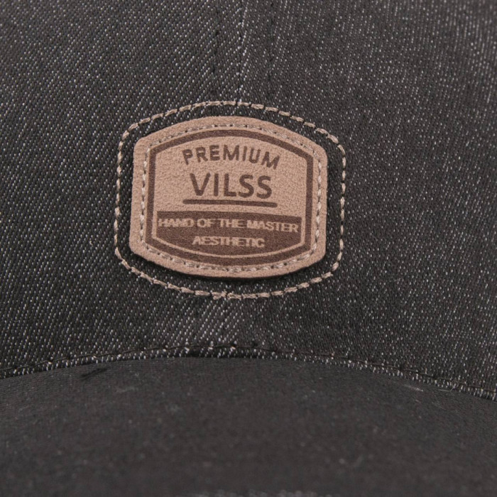Бейсболка Vilss shevron denim B.JORDAN 386-v81/12 black (чорна) 57-58