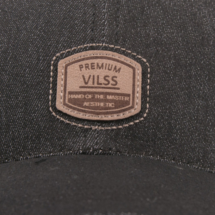 Бейсболка Vilss shevron denim B.JORDAN 386-v81/12 black (чорна) 57-58