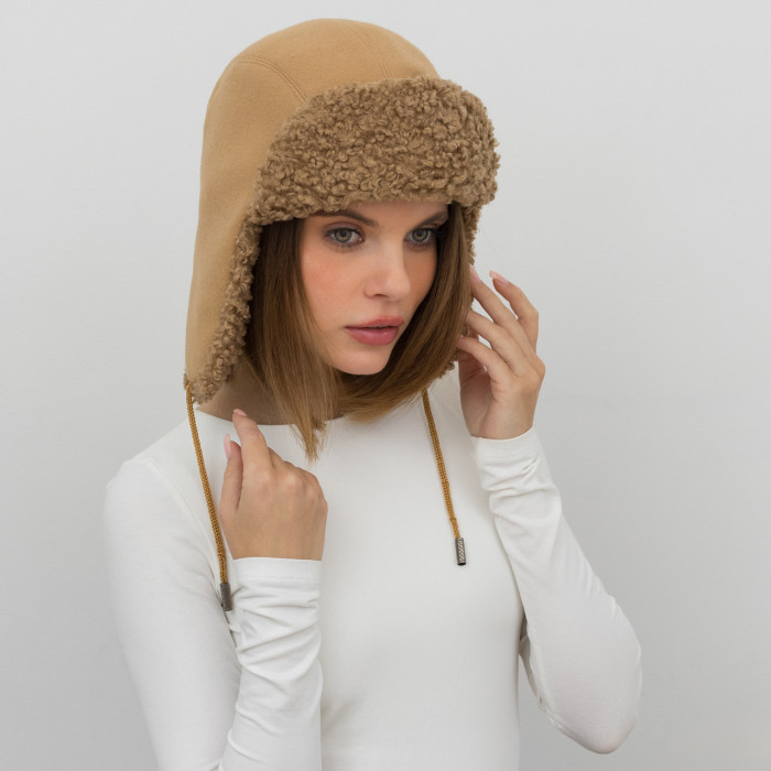 Шапка Vilss INVERNO Cashmere Ram nut/nut (горіх/горіх)