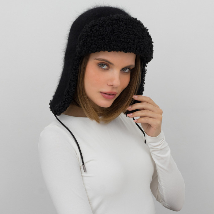 Шапка Vilss INVERNO Angora Ram Vilss Limited silver black/black (чорний/чорний)