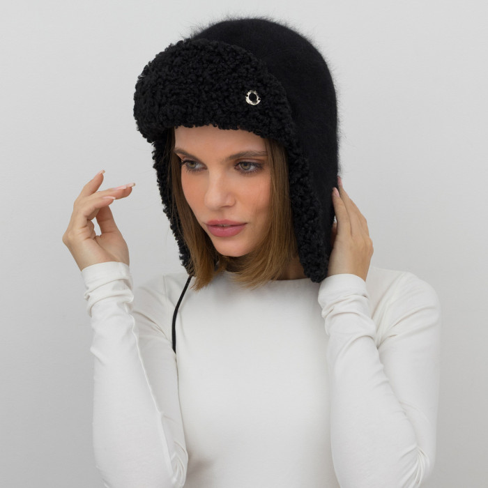 Шапка Vilss INVERNO Angora Ram Vilss Limited silver black/black (чорний/чорний)