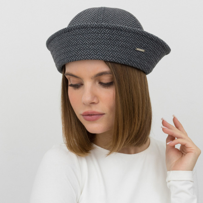 Капелюх Vilss cashemir SAILOR COLLARE2 Vilss Limited silver Light gray (ялинка св.сіра) 56-57