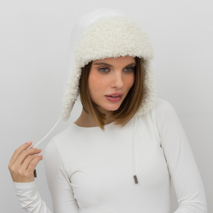Шапка Vilss INVERNO Cashmere Ram white/milk (білий/молоко)
