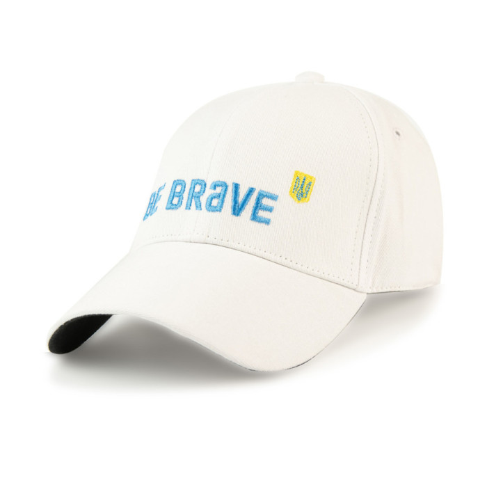 Бейсболка Vilss BE BRAVE LIKE UKRAINE білий/блакитний р.57-59