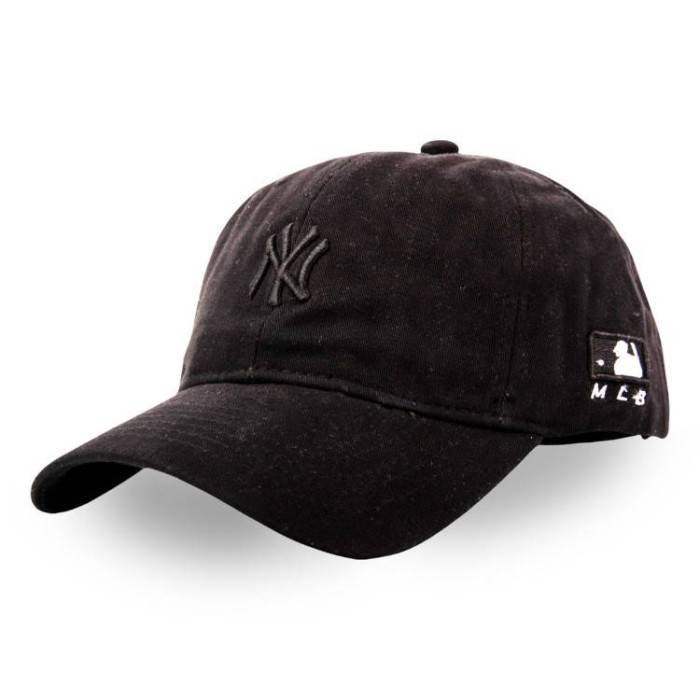 Бейсболка Liss NY маленький м'який MLB чорний/чорний