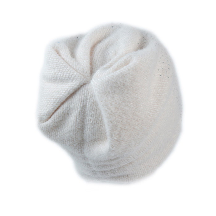 Шапка Vilss PIOVERE STRASS Ivory (айвори)