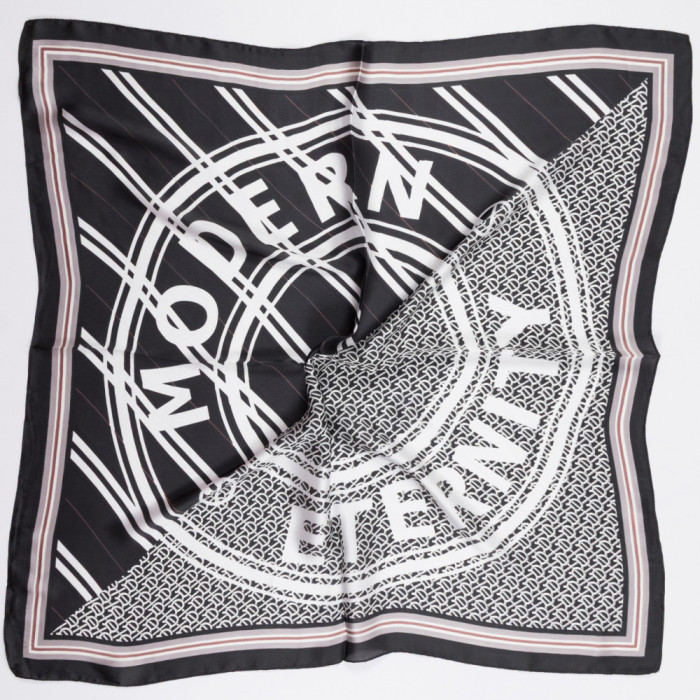 Хустка АТЛАС 70*70 Барб Modern Eternity чорний
