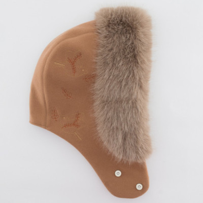 Капор Vilss decor chash/fox DECOR CONERENTOLA FUR (кемел/кофе)