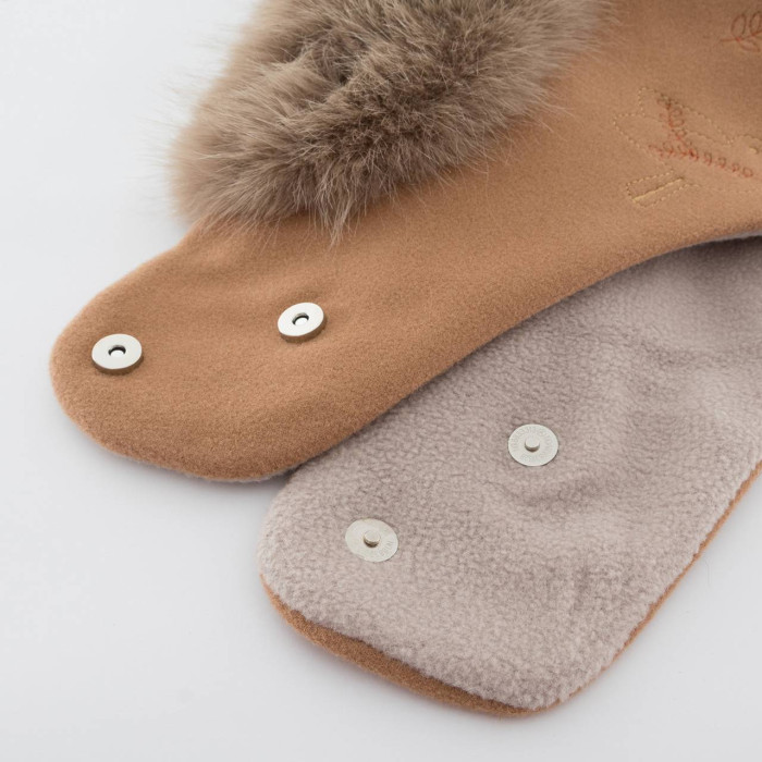 Капор Vilss decor chash/fox DECOR CONERENTOLA FUR (кемел/кофе)