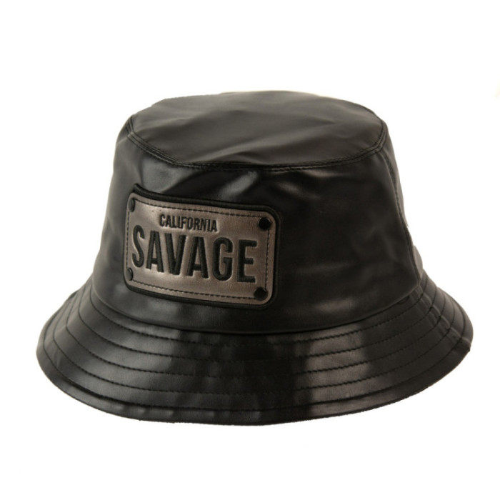 Панама Vilss CALIFORNIA SAVAGE ШКІРЗАМ чорний