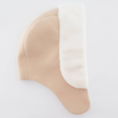 Капор Vilss empty chashemir/chinchilla EMPTY CONERENTOLA apricot/white (абрикос/белый)