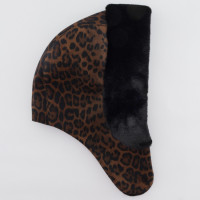 Капор Vilss empty chashemir/chinchilla EMPTY CONERENTOLA leopard (лео коричневий/чорний)