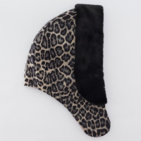 Капор Vilss empty chashemir/chinchilla EMPTY CONERENTOLA leopard (лео сірий/чорний)