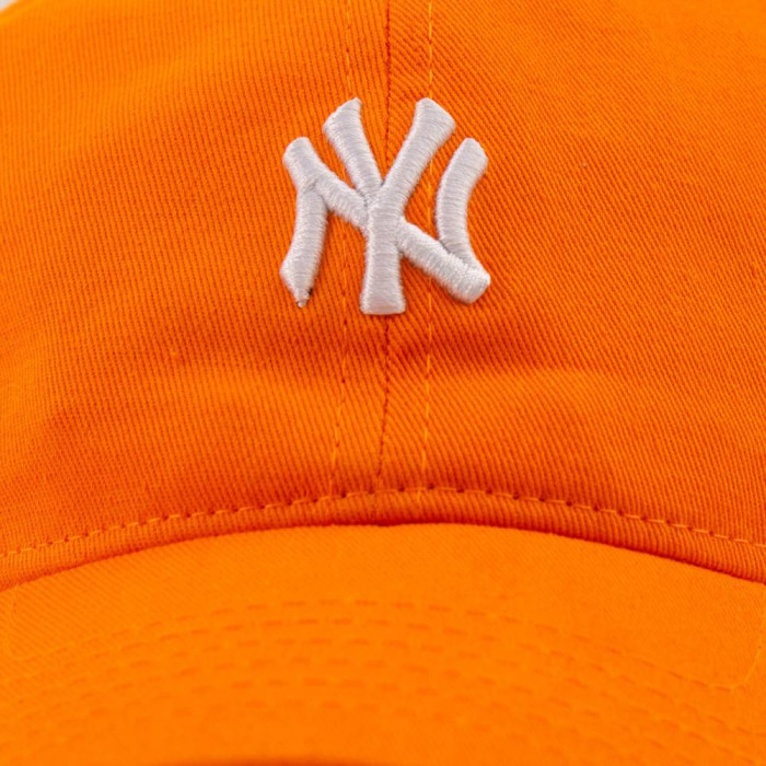 Бейсболка Liss NY маленький м'який MLB помаранч/білий