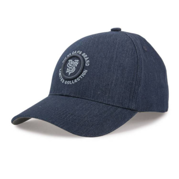 Бейсболка Vilss shevron denim B.TRATTO A18/grey v83 dark blue (т.синій) 59-60