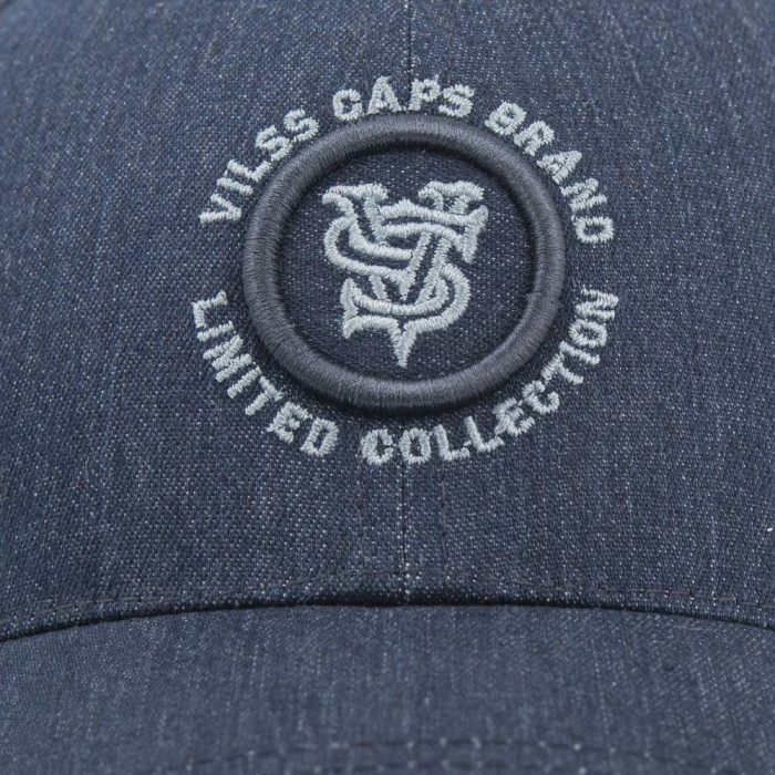 Бейсболка Vilss shevron denim B.TRATTO A18/grey v83 dark blue (т.синій) 60-61