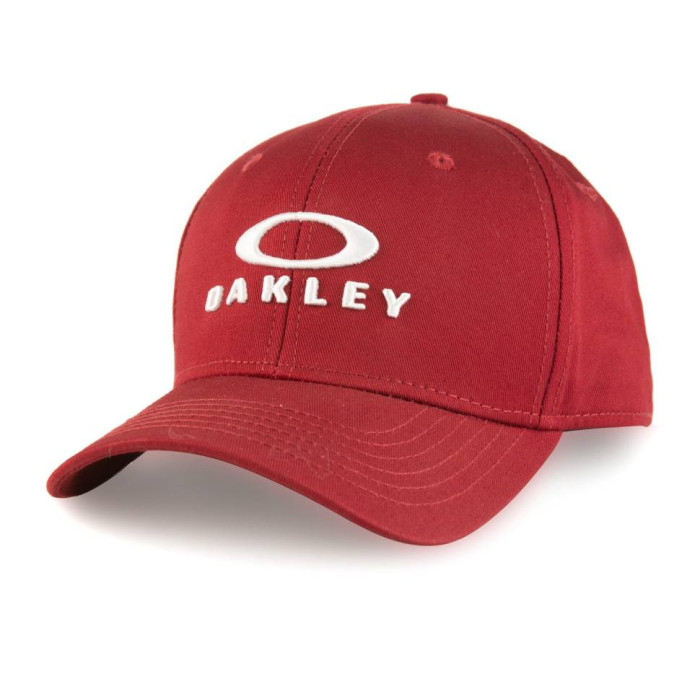 Бейсболка SR22 OAKLEY вишивка центр коттон форма пл бордо/білий