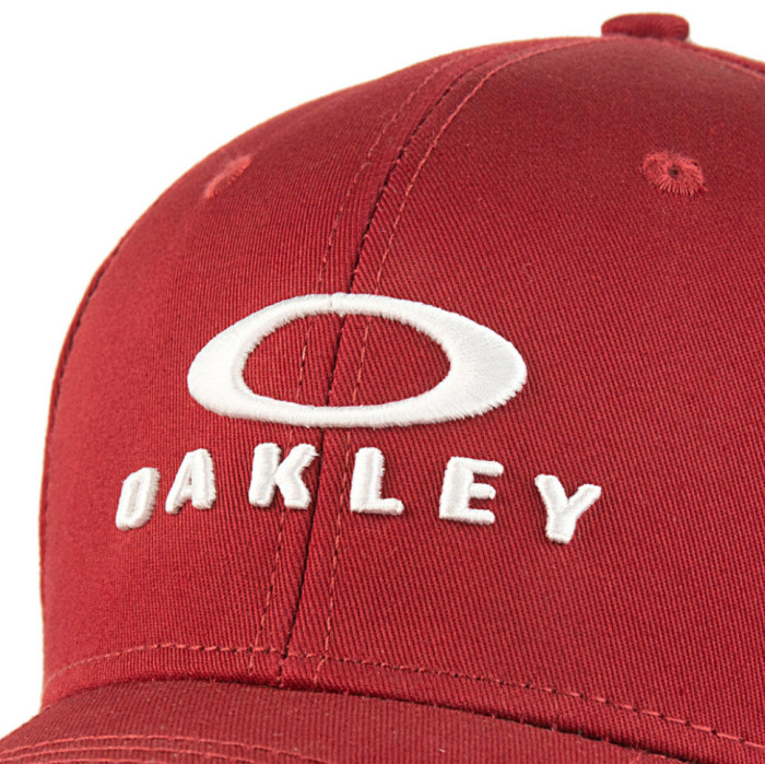 Бейсболка SR22 OAKLEY вишивка центр коттон форма пл бордо/білий