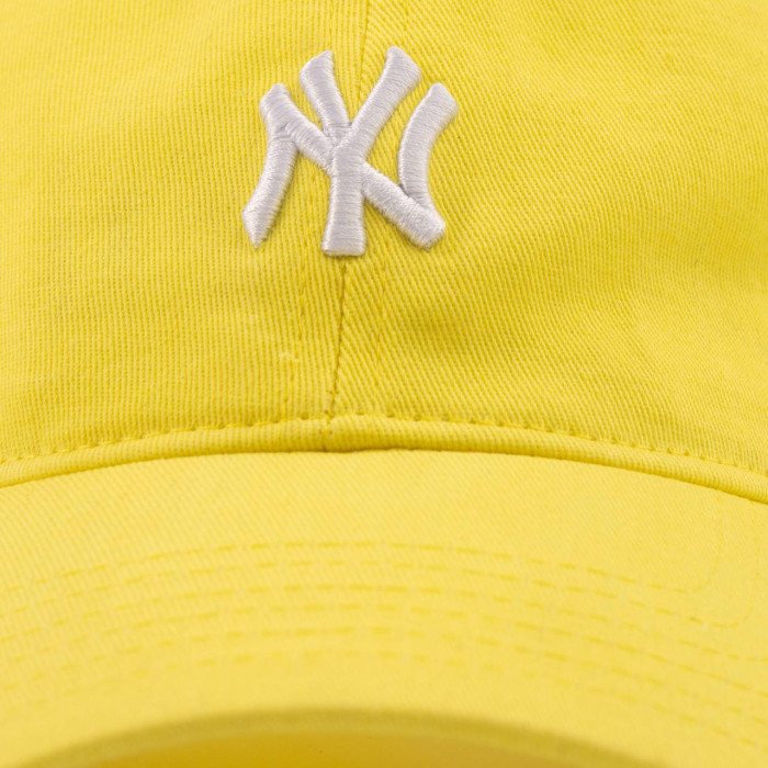 Бейсболка Liss NY маленький м'який лимонний/білий