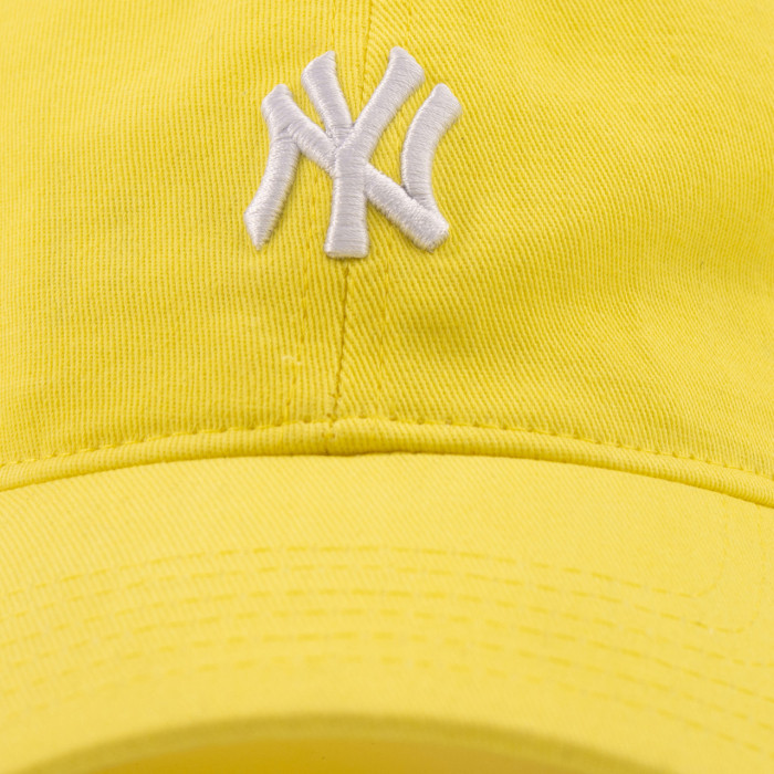 Бейсболка Liss NY маленький м'який лимонний/білий