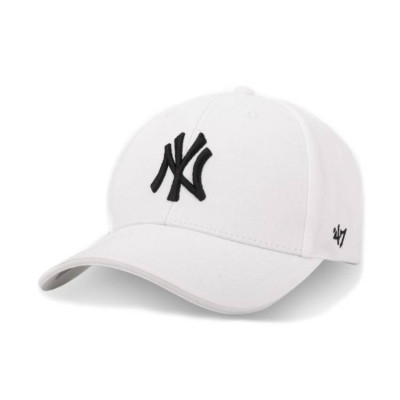 Бейсболка Real Can NY 47 білий/чорний