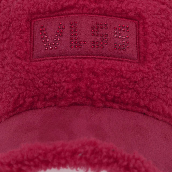 Бейсболка Vilss хутро strass B.ALBA-SEI teddy07/D10 ds14 red (червоний) 57-58