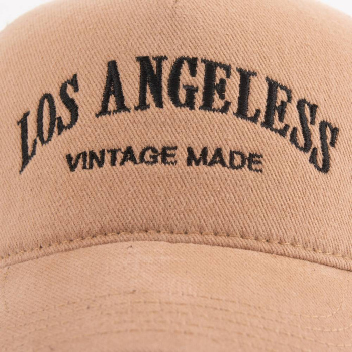 Бейсболка SumWin LA vintage made Сітка т.бежевий